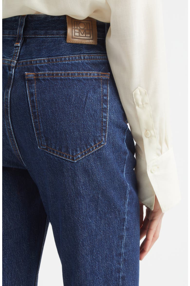 High Waist Slim Leg Jeans, Alternate, color, INDIGO