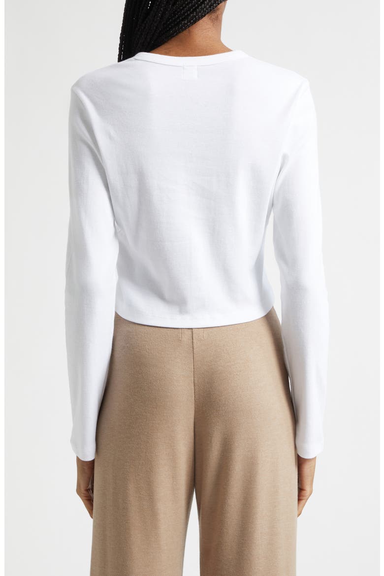 Nando Button-Up Crewneck Cardigan, Alternate, color, WHITE