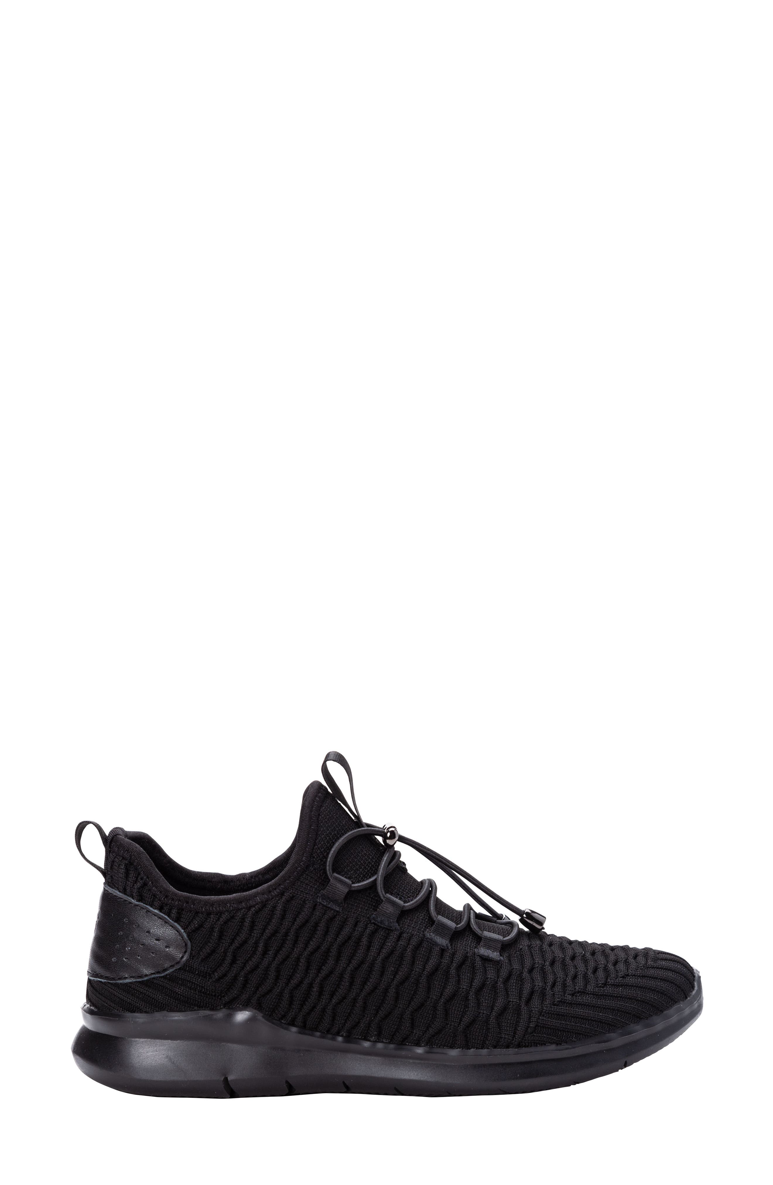 Propét Travelbound Sneaker, Alternate, color, Black Fabric