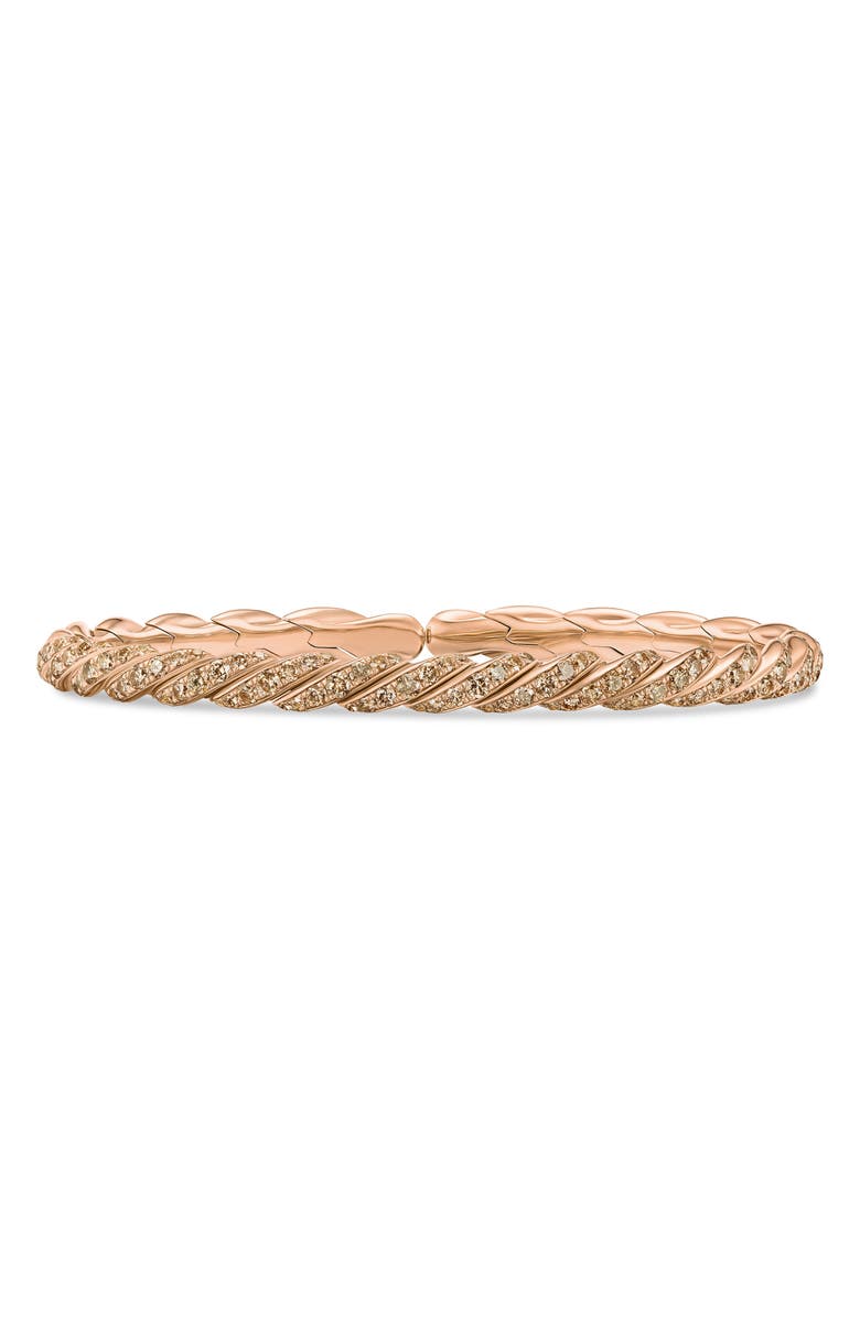 David Yurman Sculpted Cable Flex Bracelet, Main, color, Gold