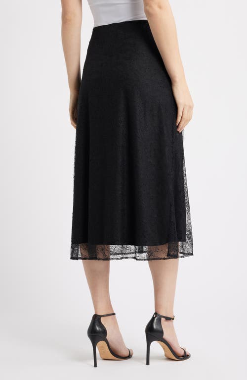 Anne Klein Lace A-line Skirt In Gray