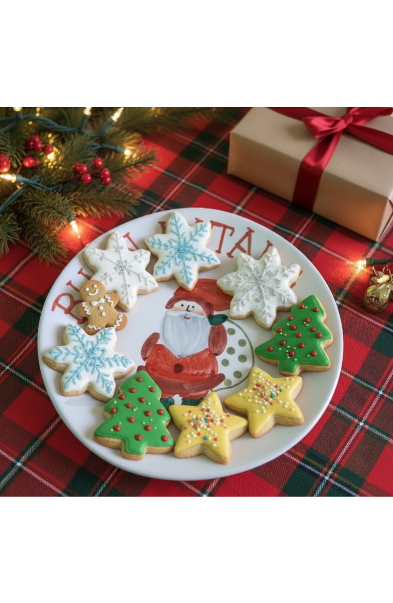 LA GABBIANELLA Natale - Salad (Dessert) Plate, Alternate, color, White