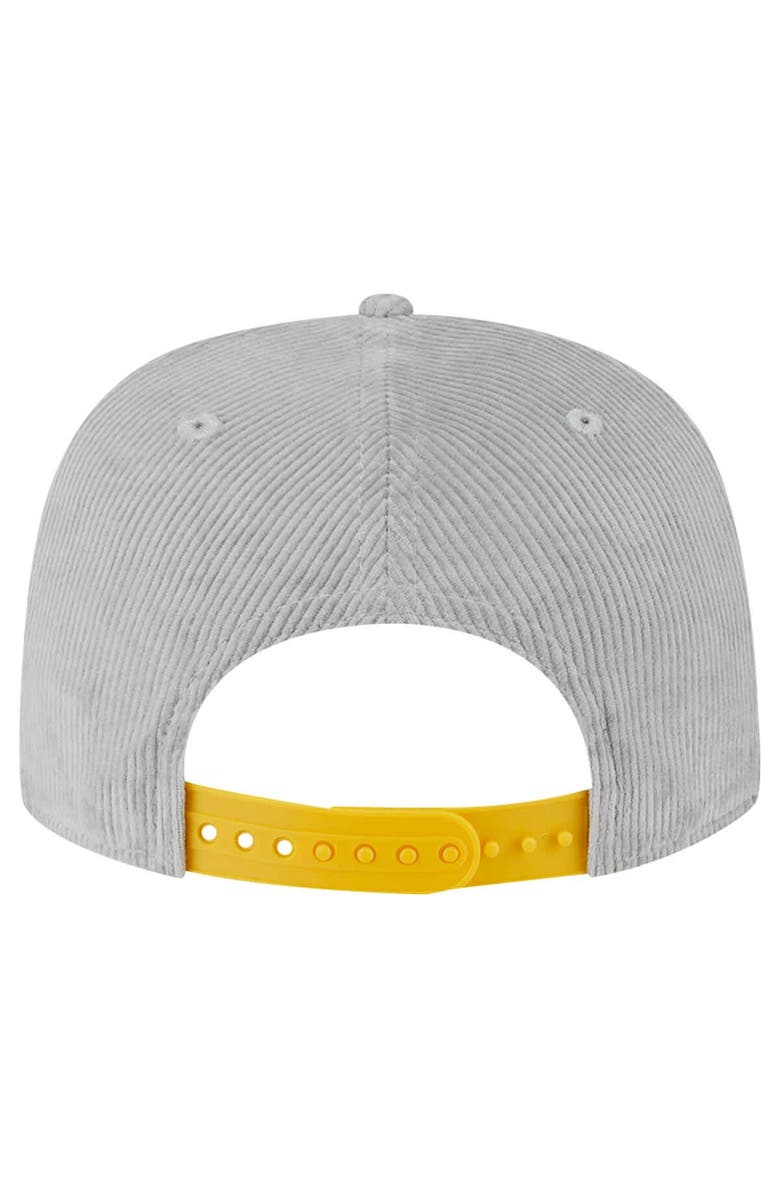 New Era Men's New Era Gray Pittsburgh Steelers Corduroy Golfer Adjustable Hat, Alternate, color, Gray