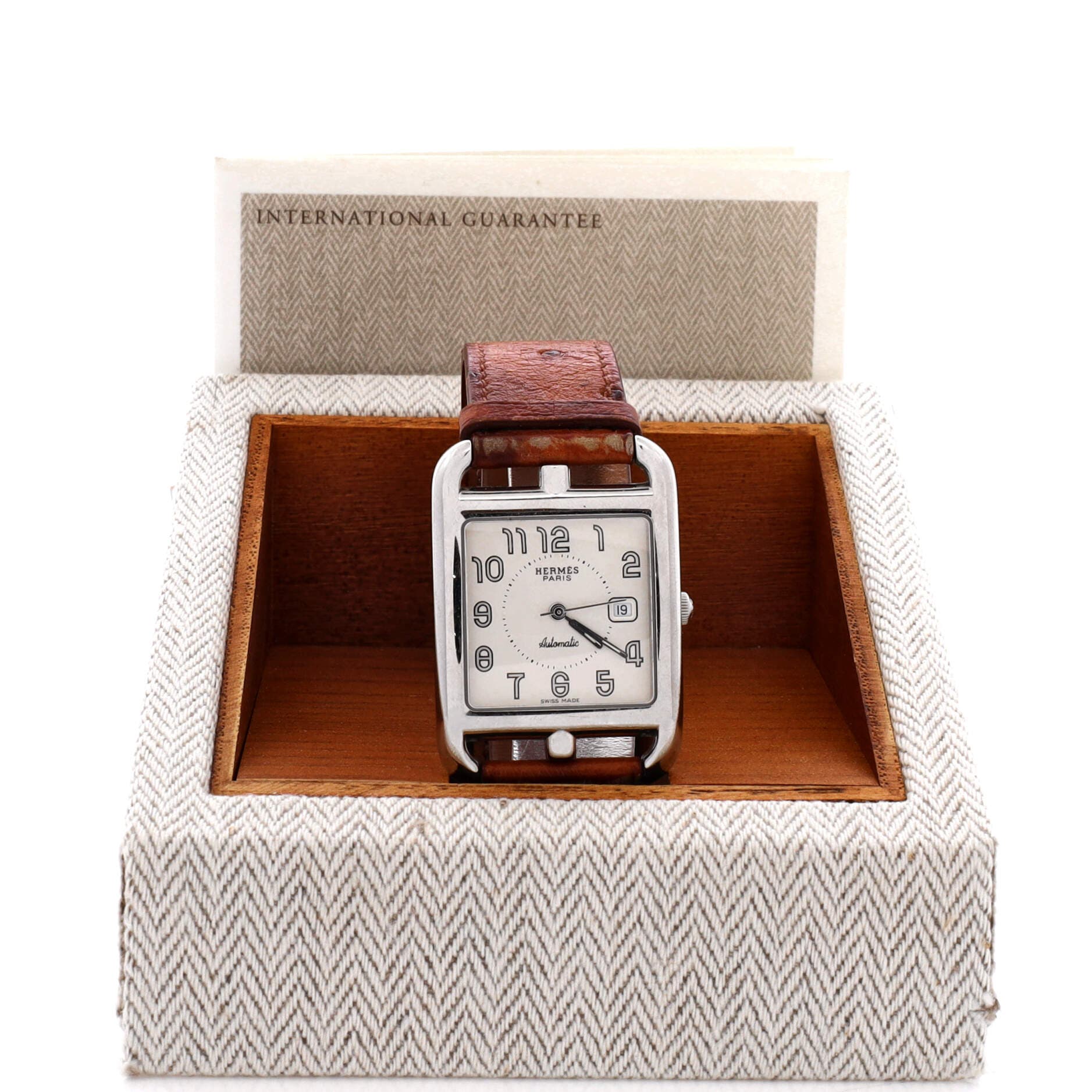 Cape Cod Automatic Watch Stainless Steel and Ostrich 29, Alternate, color, Metallic Silver