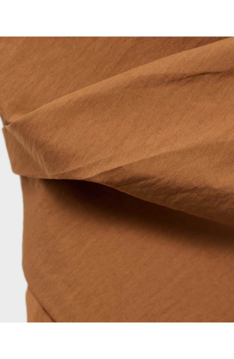 MANGO Asymmetric Strapless Top, Alternate, color, Brown