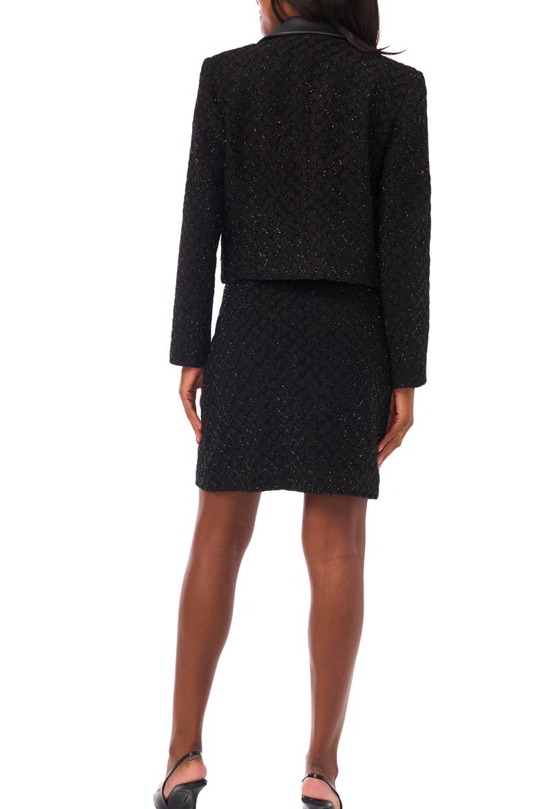 Metallic Crop Jacket, Alternate, color, RICH BLACK