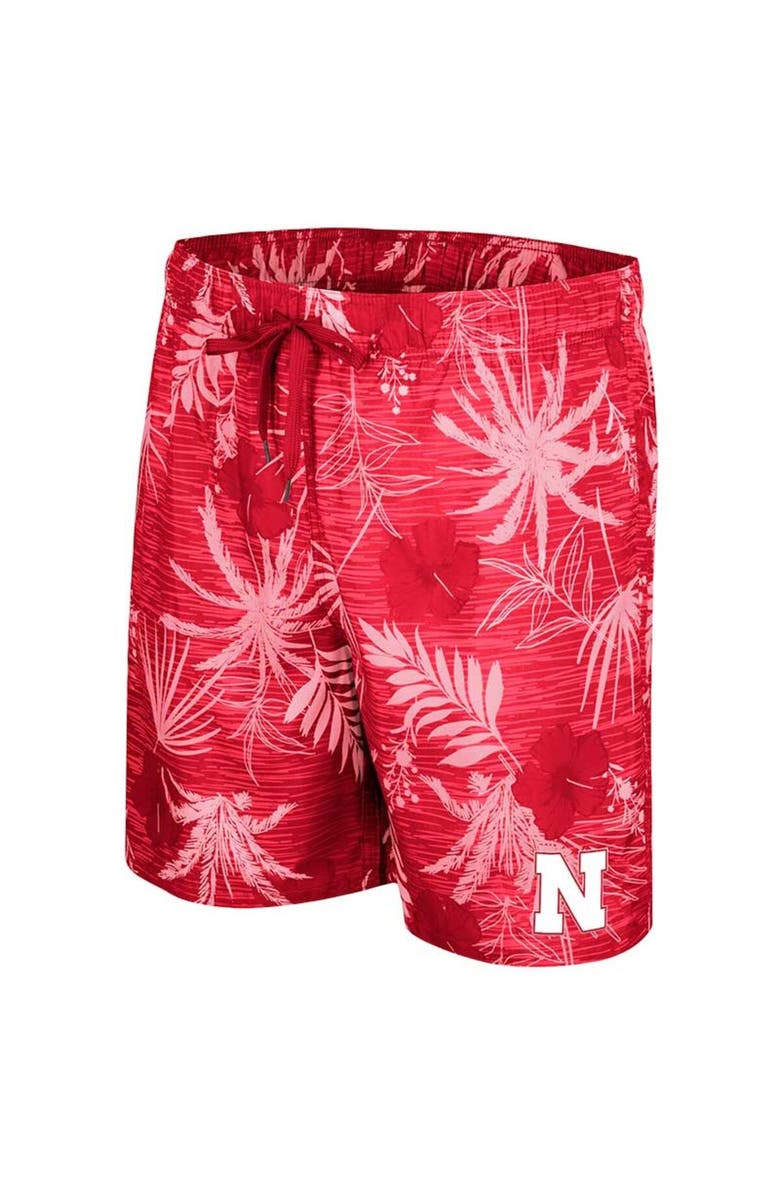 COLOSSEUM Men's Colosseum Scarlet Nebraska Huskers What Else is New Swim Shorts, Alternate, color, 