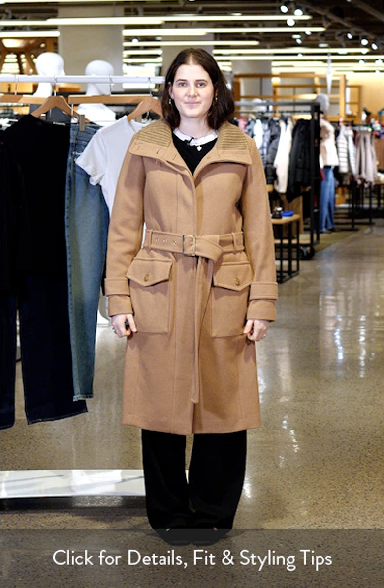 Scout Wool Blend Trench Coat, sales video thumbnail
