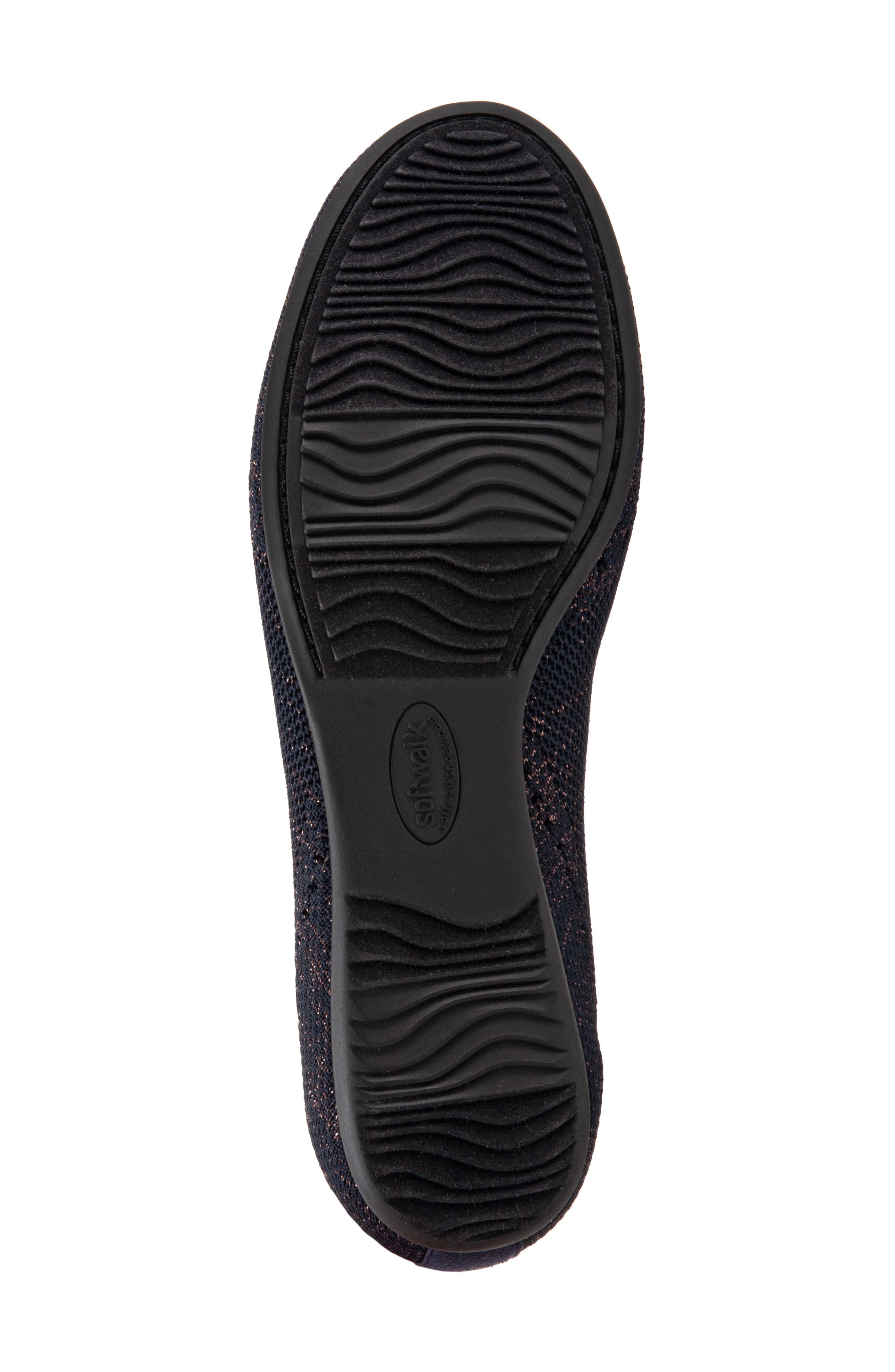 Santorini Flat, Alternate, color, NAVY KNIT FABRIC