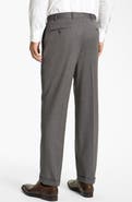 Canali Wool Flat Front Trousers