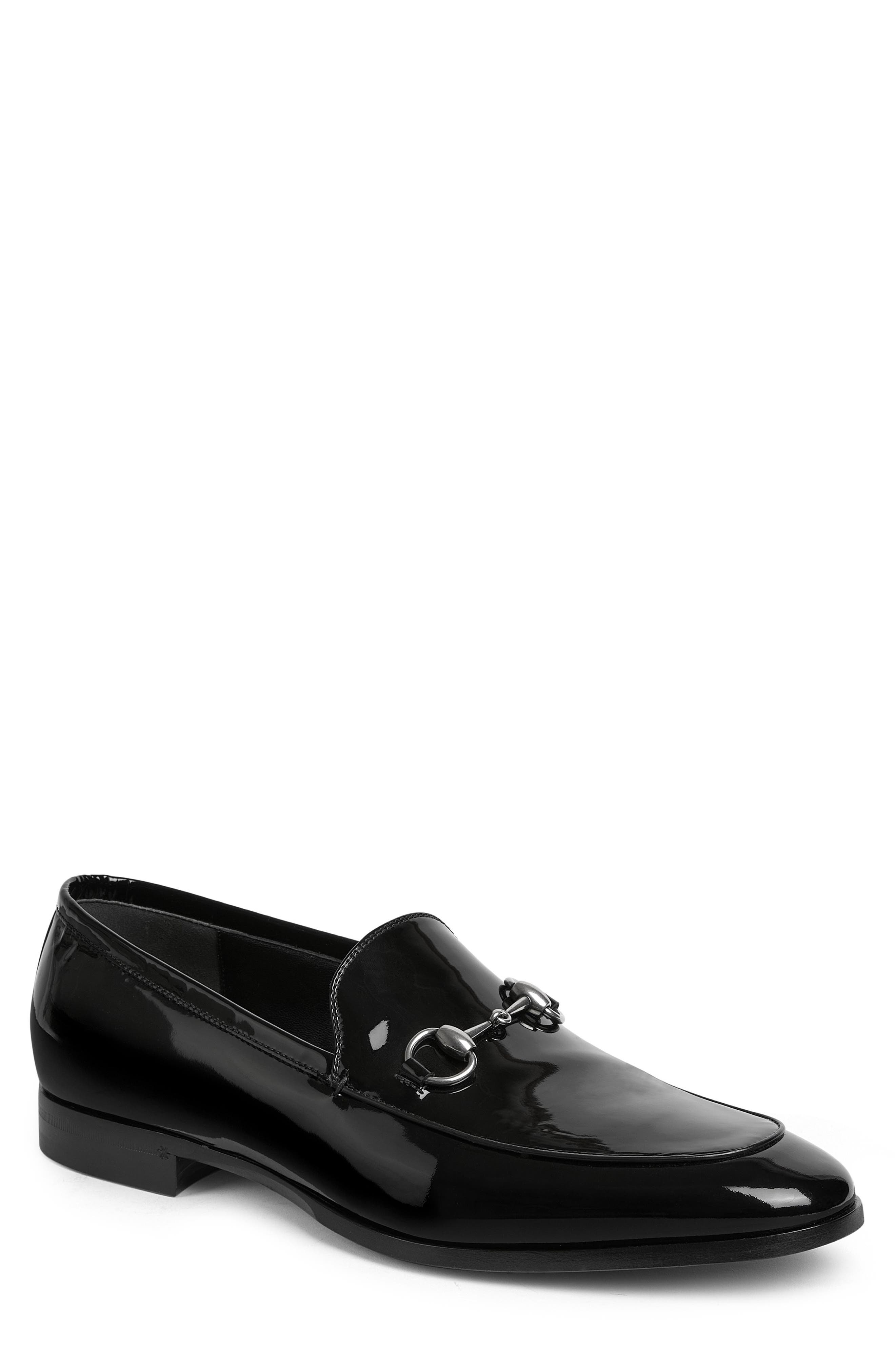 Gucci Next Bit Patent Leather Loafer, Main, color, Black