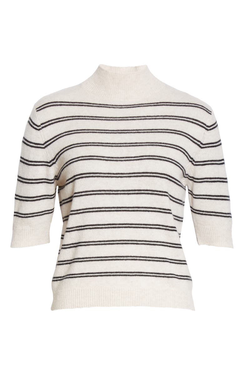 FRAME Stripe Wool & Cashmere Crop Sweater, Alternate, color, 