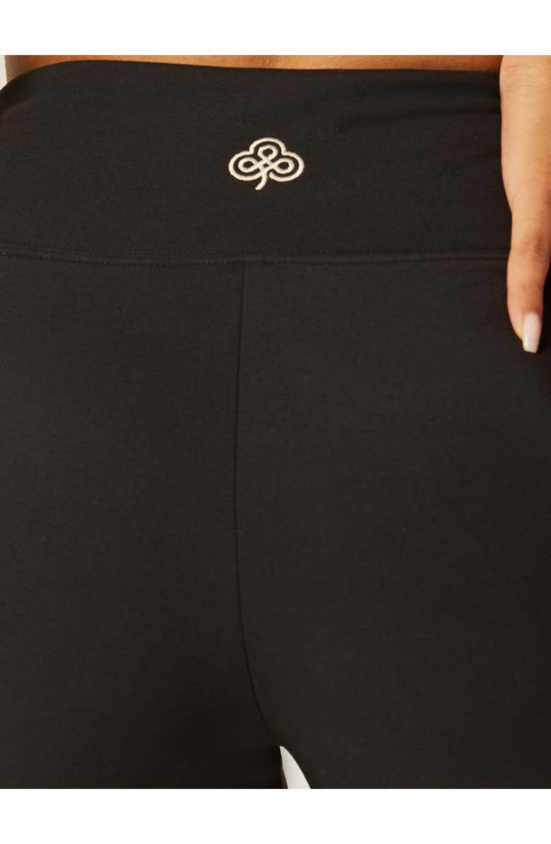 Be Athletica Stretch High Rise Wrap-Waist Mini Shorts, Alternate, color, Black