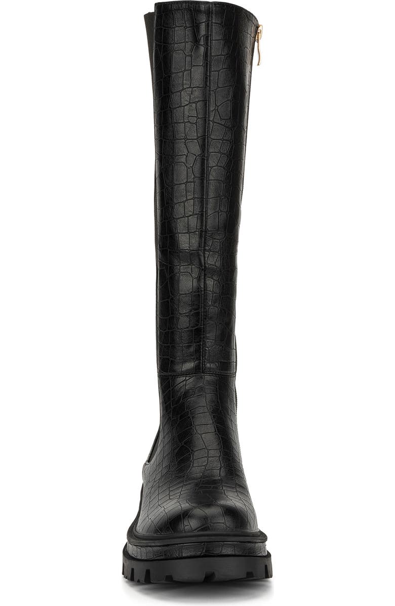 TORGEIS Madina Croc Embossed Lug Sole Boot, Alternate, color,