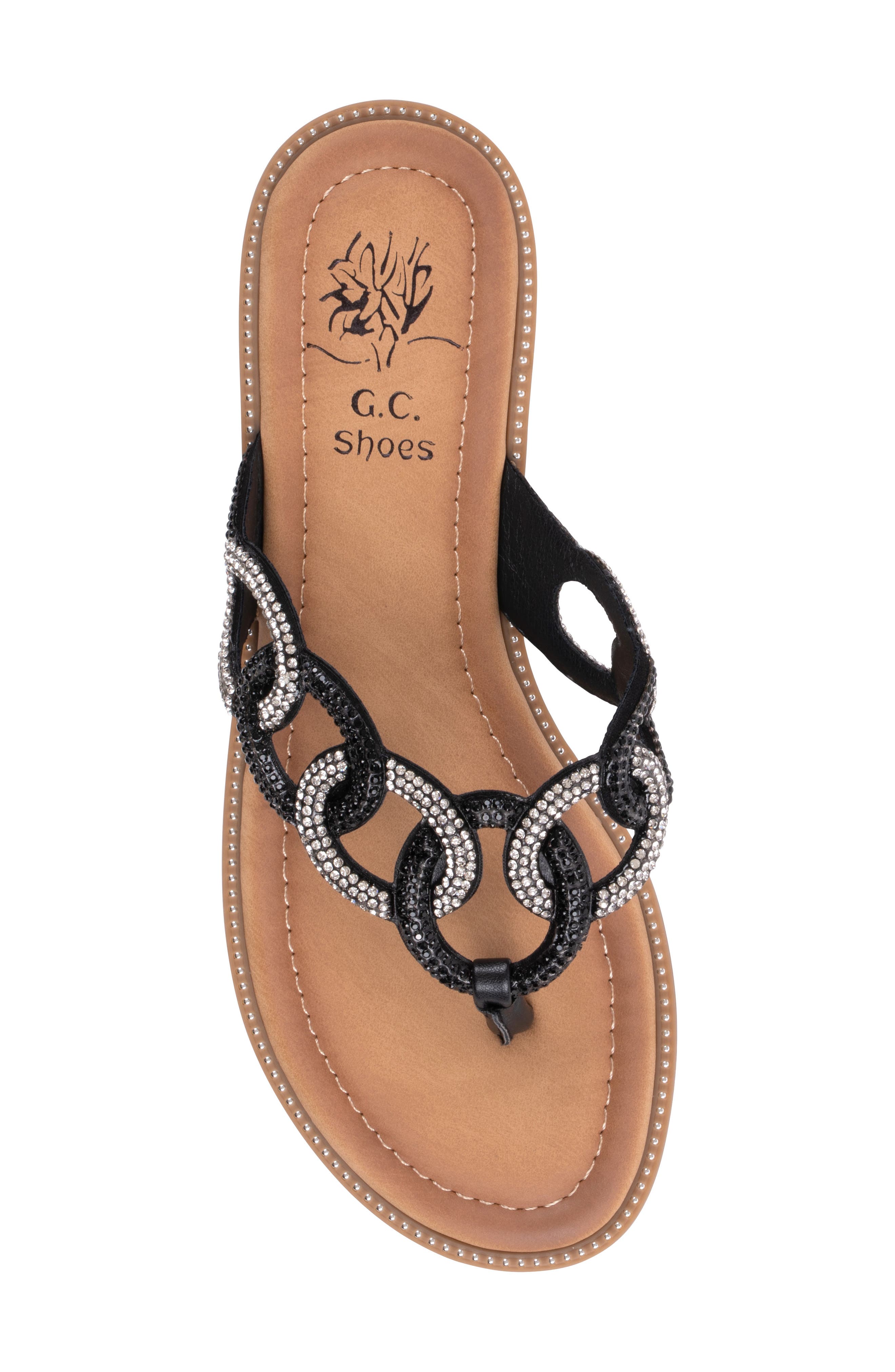 GOOD CHOICE NEW YORK Vania Embellished Flip Flop, Alternate, color, 