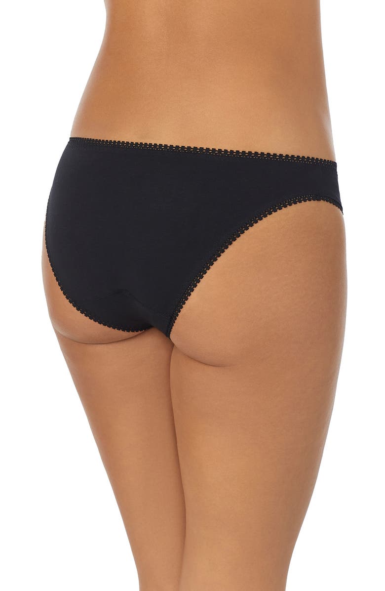 On Gossamer Cabana Cotton Leakproof Bikini, Alternate, color, Black