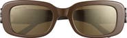 Balenciaga 53mm Rectangular Sunglasses