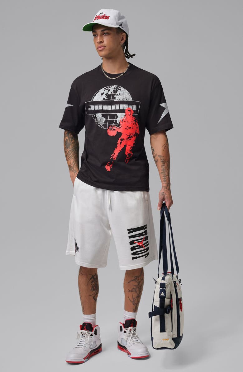 Jordan Cotton Graphic T-Shirt, Alternate, color, Off Noir