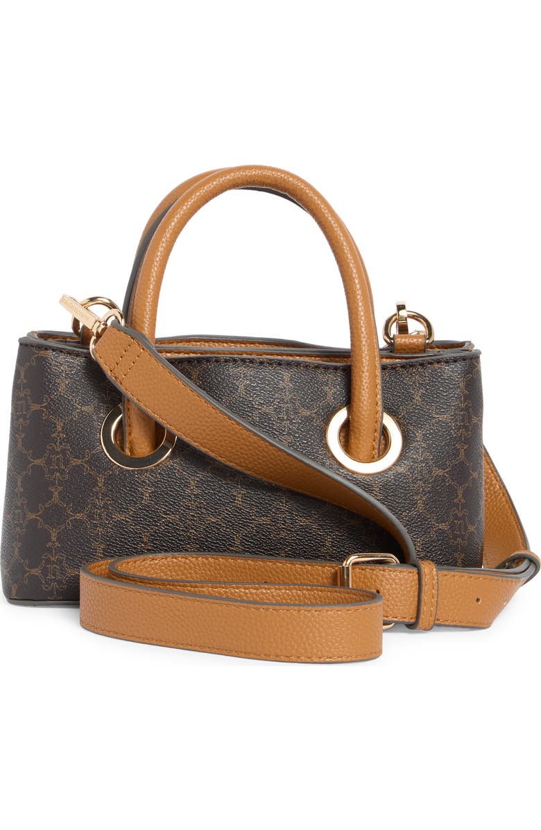 Nanette Lepore Mini Satchel Bag, Alternate, color, Chocolate Logo-Vachetta