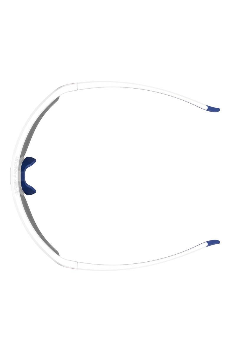 Under Armour 99mm Mirrored Sport Sunglasses, Alternate, color, Matte White
