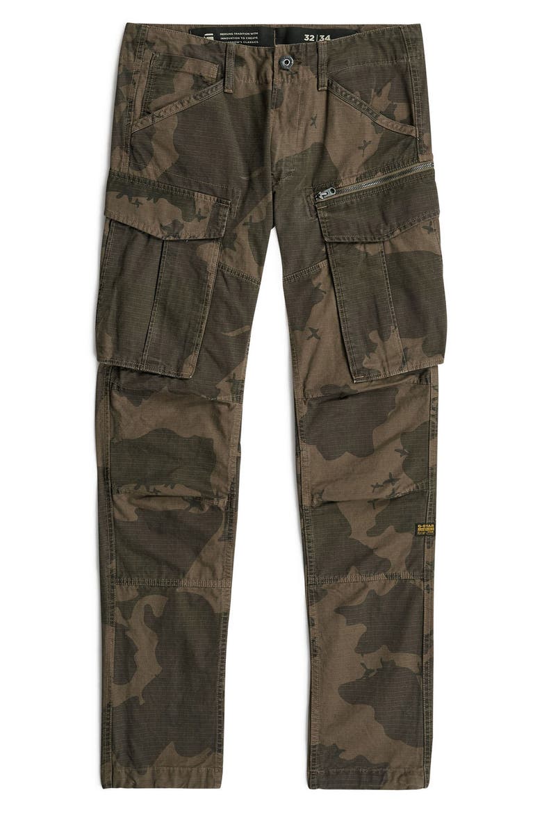 Rovic 3D Regular Fit Tapered Cargo Pants, Alternate, color, WREN GD BORDER CAMO