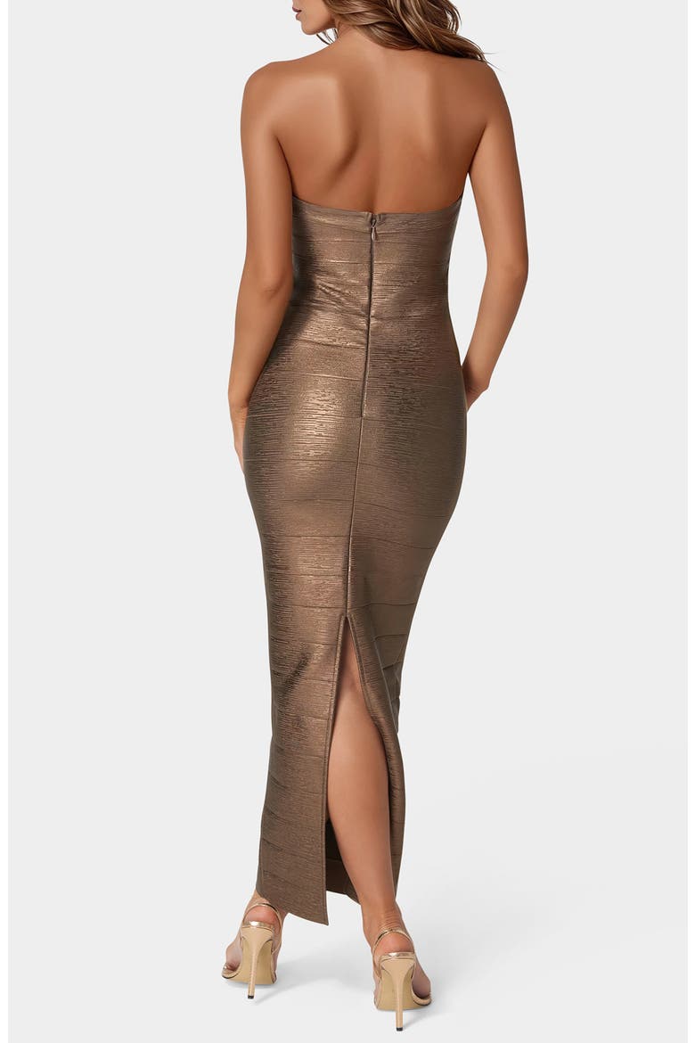 Strapless Bandage Maxi Dress, Alternate, color, MOCHA