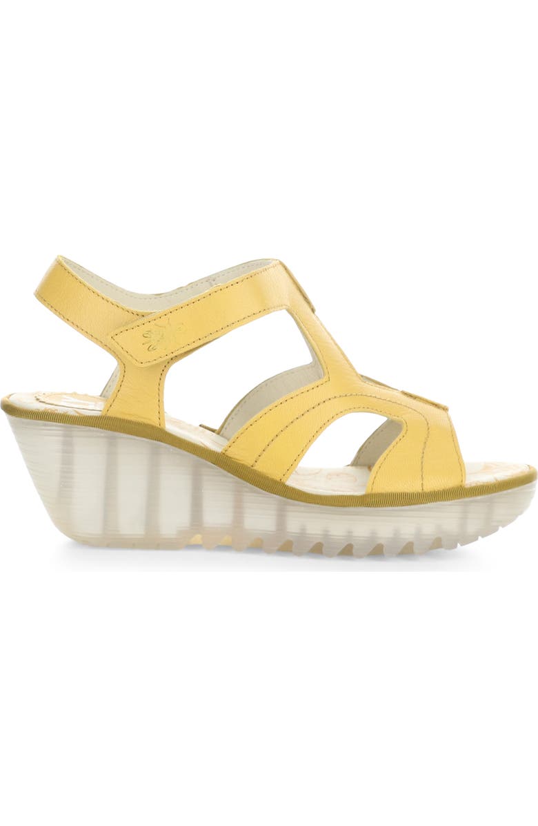 Fly London Yotu Platform Wedge Sandal, Alternate, color, 003 Bumblebee Mousse