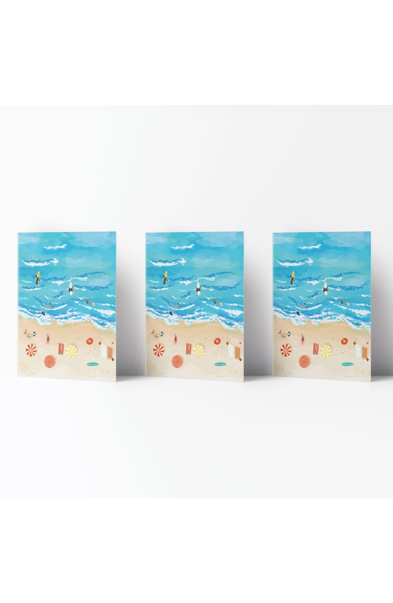 Ramus & Co Everyday Greeting Card Pack (3ct) "Beach People", Main, color, Multi-Pack