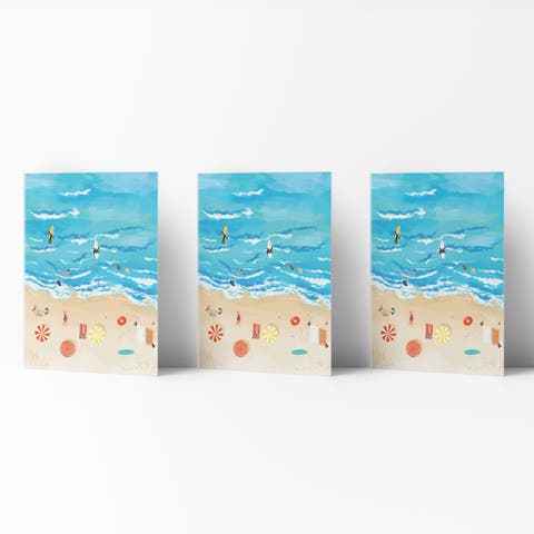 Everyday Greeting Card Pack (3ct) "Beach People"