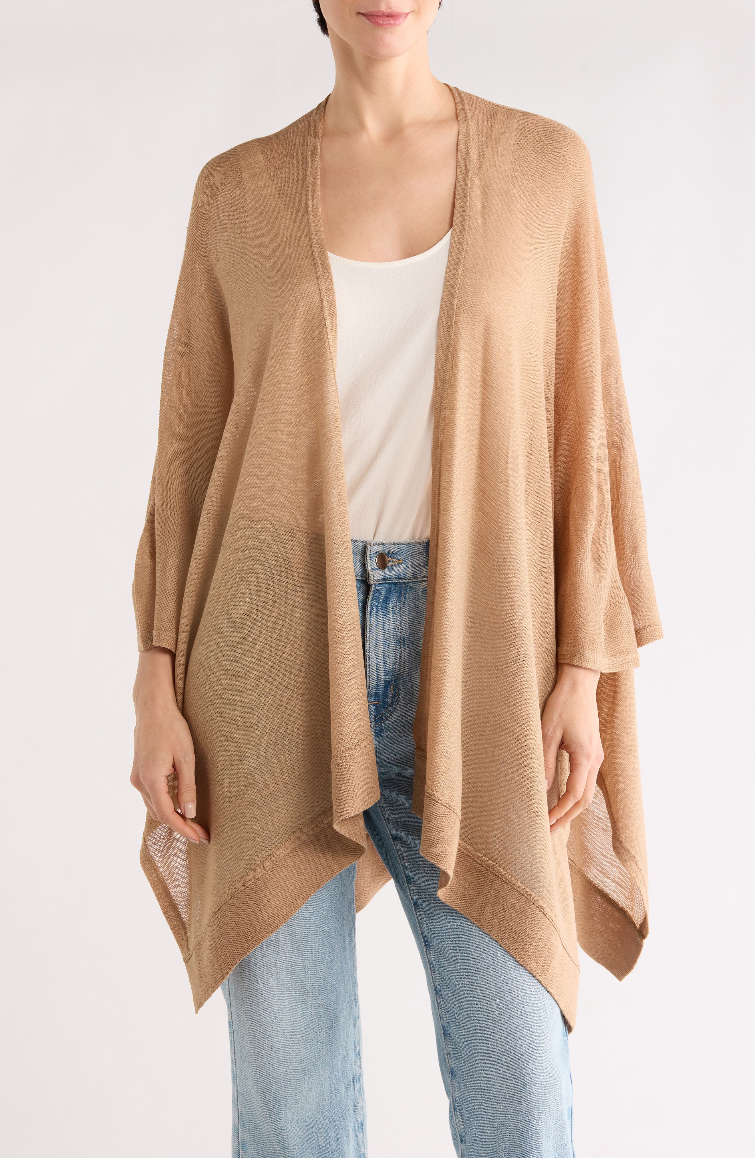 Vince Camuto Lightweight Open Knit Topper