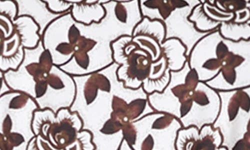 Weekend Max Mara Genero Floral Cotton Jersey Dress In White