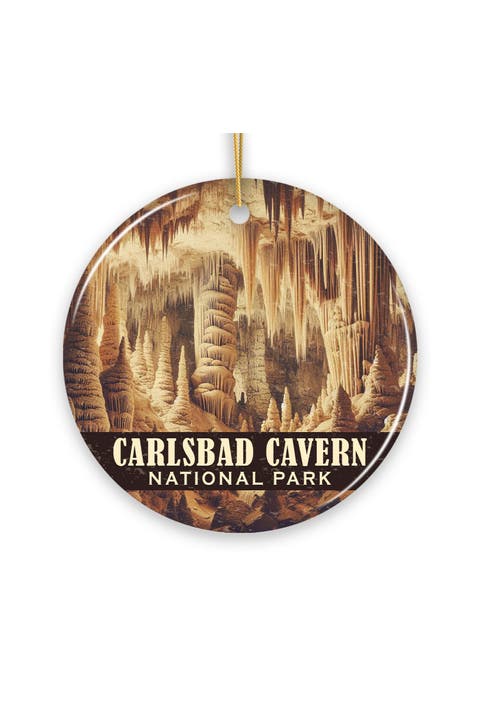 Carlsbad Caverns Stalactite Cave Ceramic Ornament