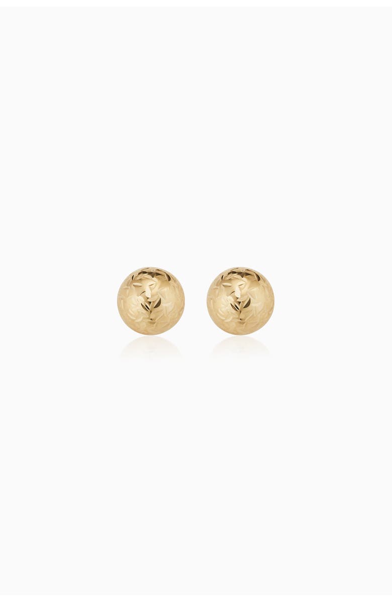 Oradina 14K Gold Celebration Ball Studs Earrings, Main, color, Yellow Gold