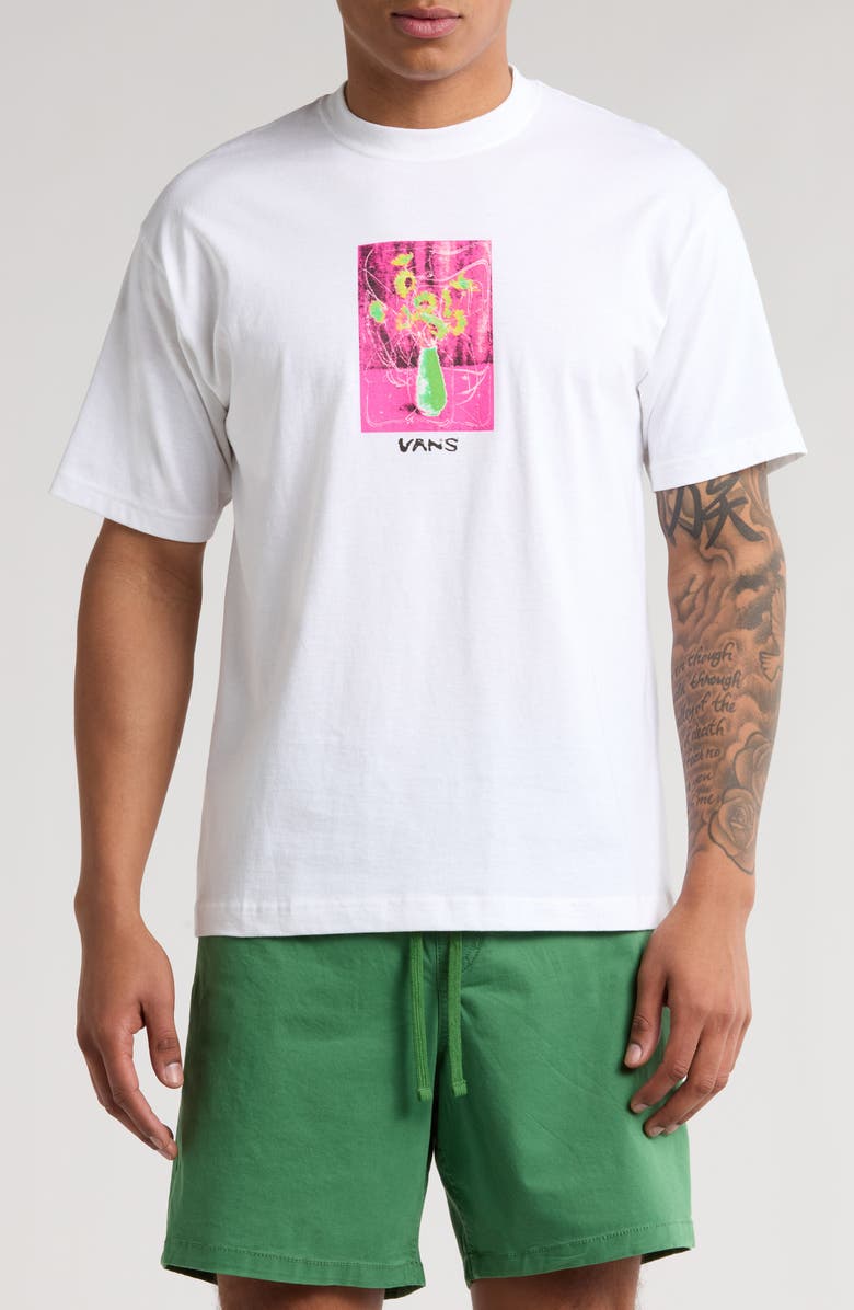 Vans Decor Graphic T-Shirt, Main, color, White