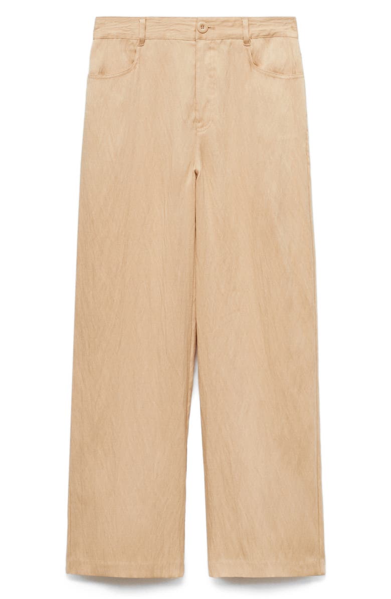 MANGO Flowy Straight Leg Pants, Alternate, color,