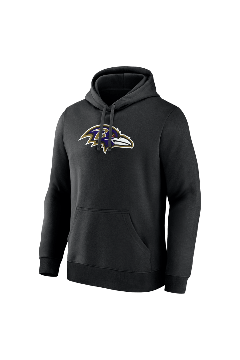 Men's Logo Athletic Black Baltimore Ravens Primary Logo Hoodie, Alternate, color, Black