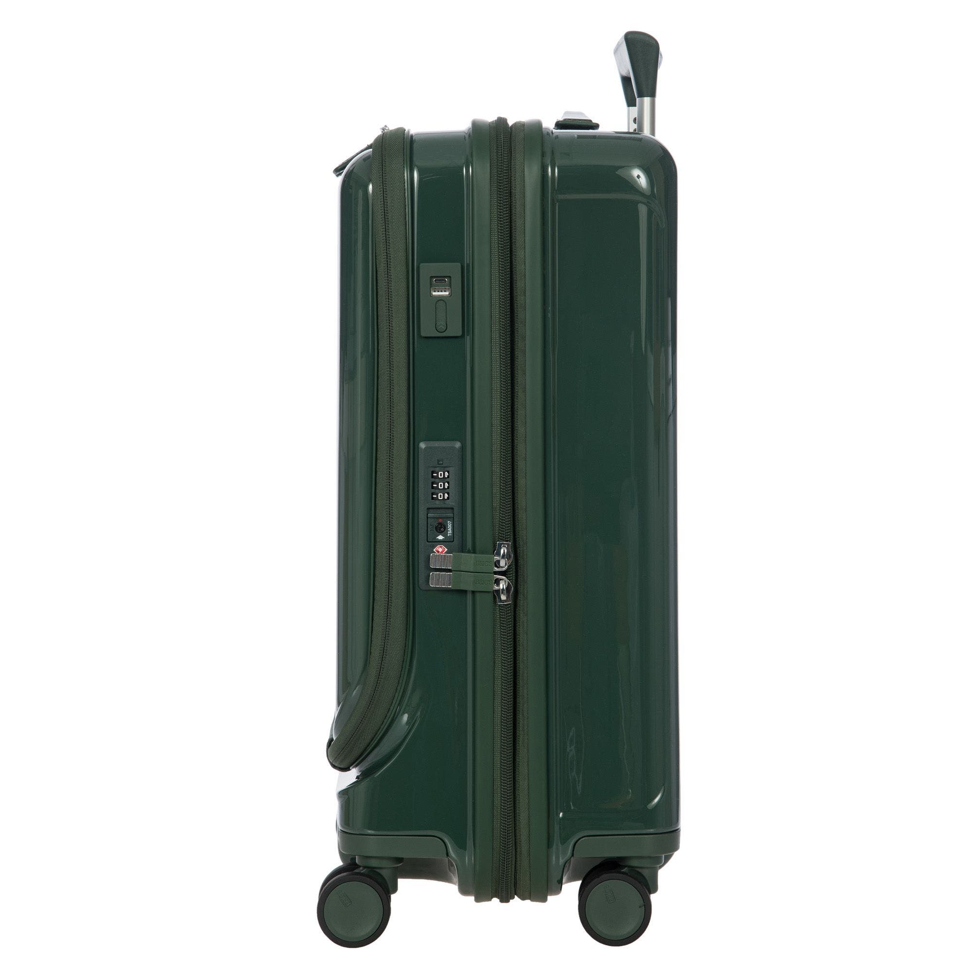 Bric
s Positano 21" Carry-On Expandable Spinner w/Pocket, Alternate, color, Emerald