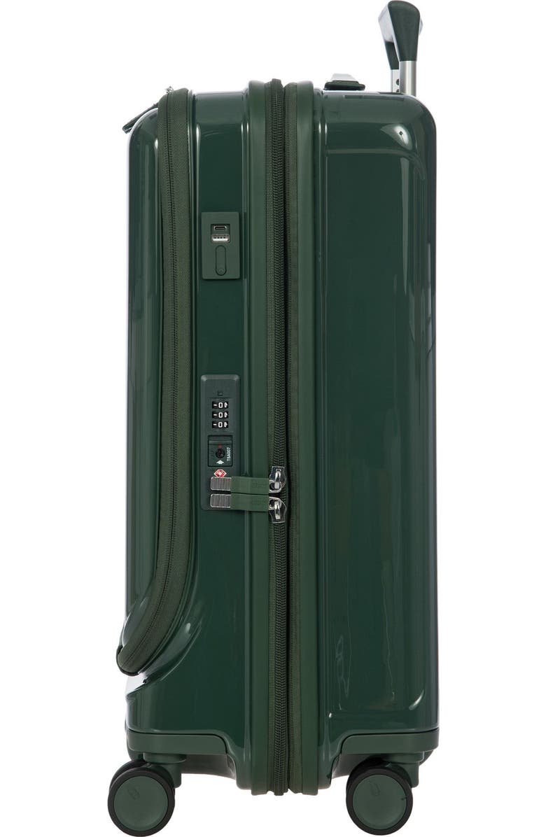Bric
s Positano 21" Carry-On Expandable Spinner w/Pocket, Alternate, color, Emerald