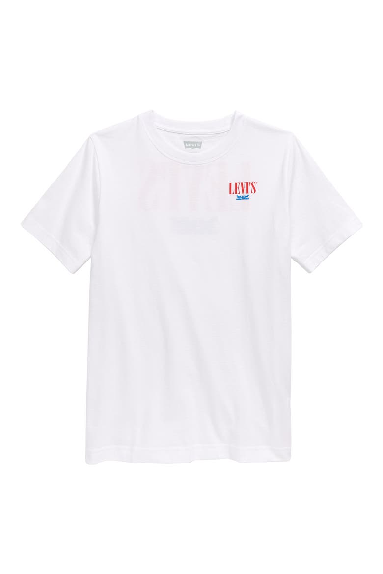 Levi's® 502™ Two Horse Logo Graphic Tee, Main, color, WHITE