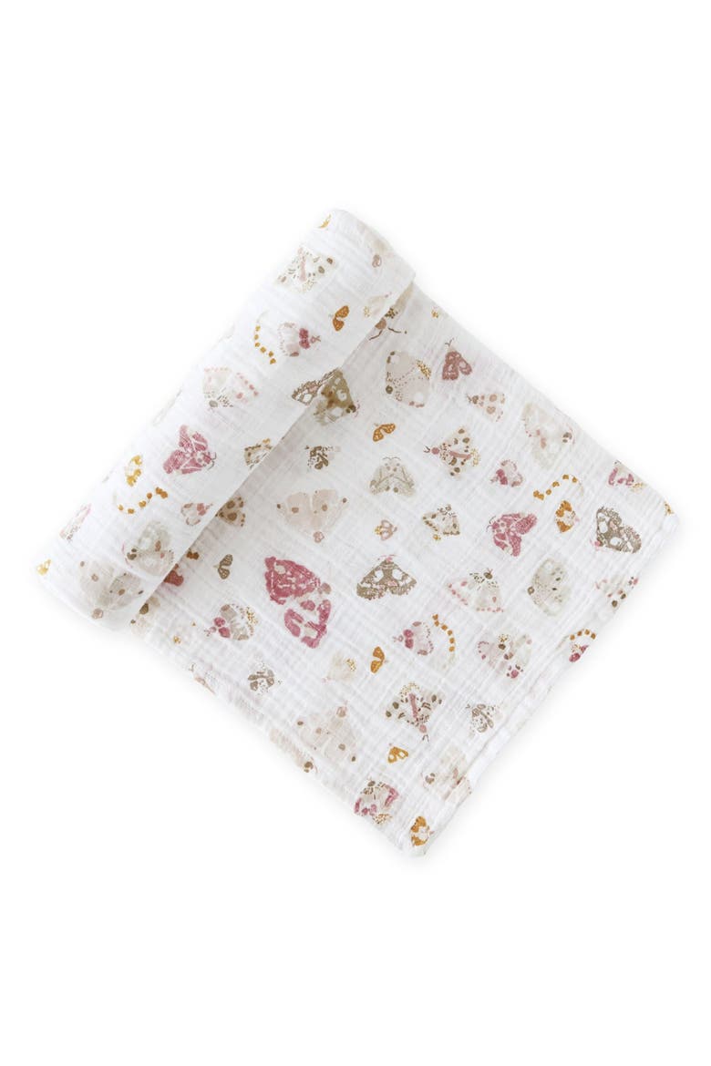 Organic Cotton Swaddle, Main, color, DEAR LAMB
