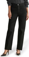 WARP+WEFT ASE Coated High Waist Straight Leg Jeans