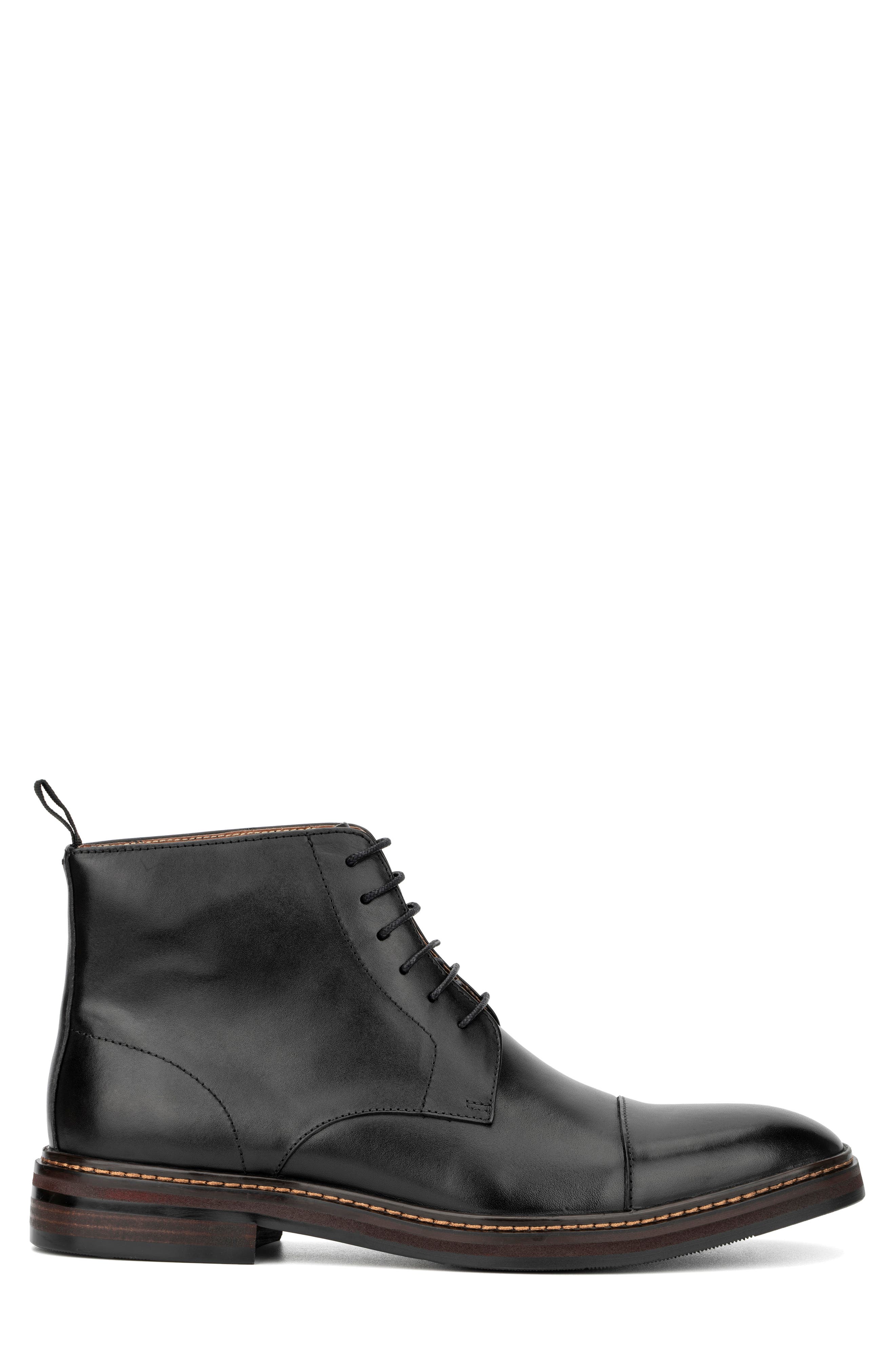 VINTAGE FOUNDRY Barnaby Cap Toe Boot, Alternate, color, Black