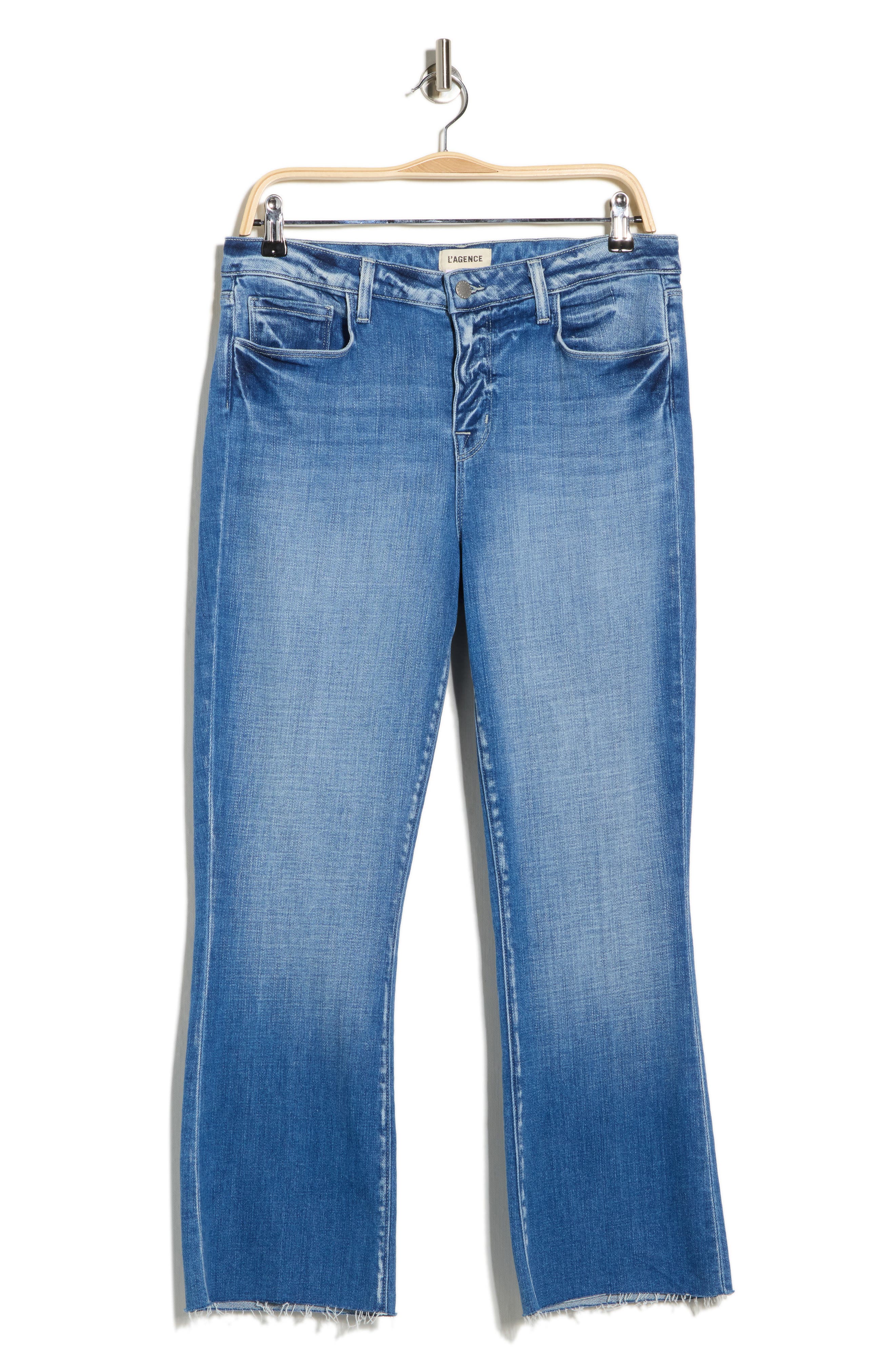 L'AGENCE Kendra High Waist Crop Flare Jeans