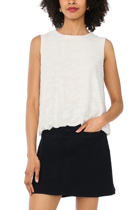 Bubble Hem Sleeveless Top