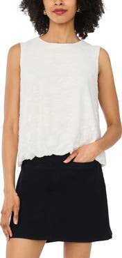 Vince Camuto Bubble Hem Sleeveless Top