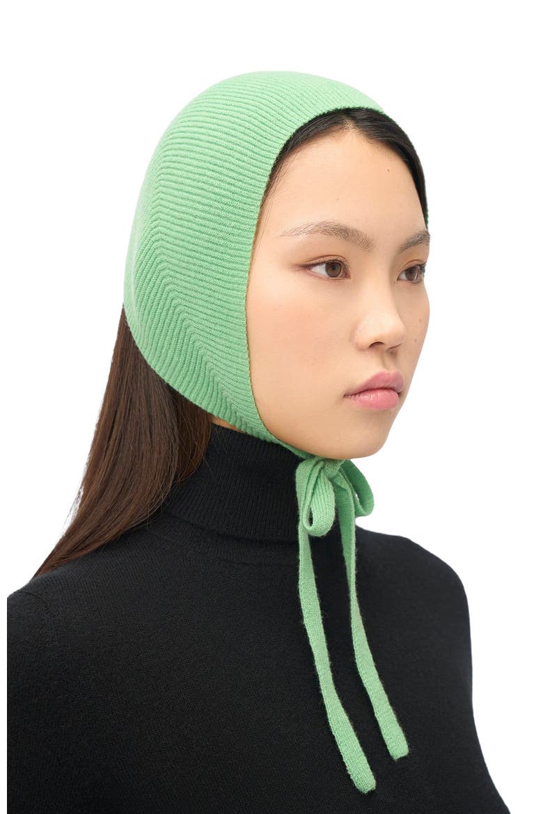 Cashmere Bonnet For Woman, Alternate, color, zephyr green