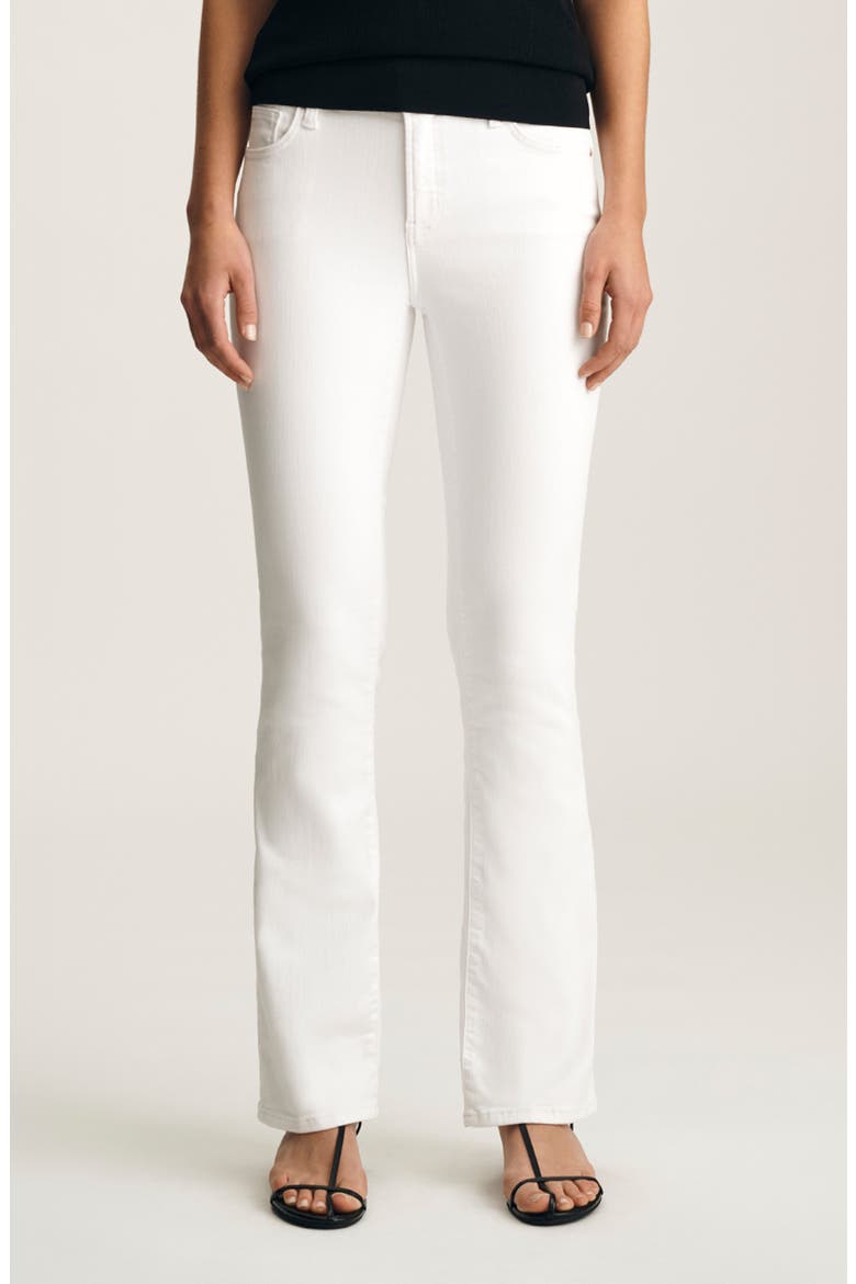 Molly Mid Rise Bootcut Jeans, Main, color, WHITE FLEX BLUE
