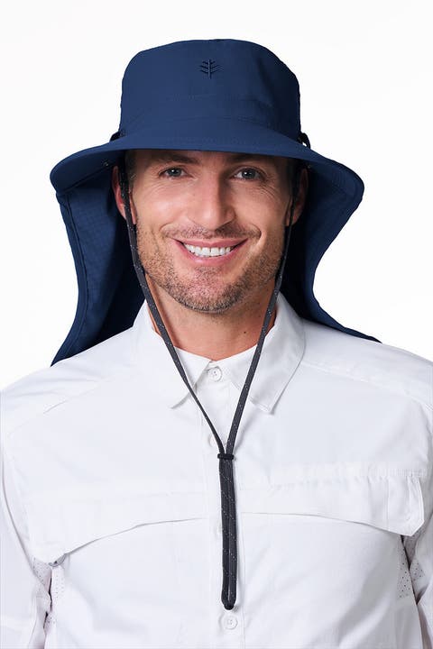 Sun Hat with Neck Drape & Clip-On Face Mask, UPF 50+ Sun Protection, Stevie Ultra