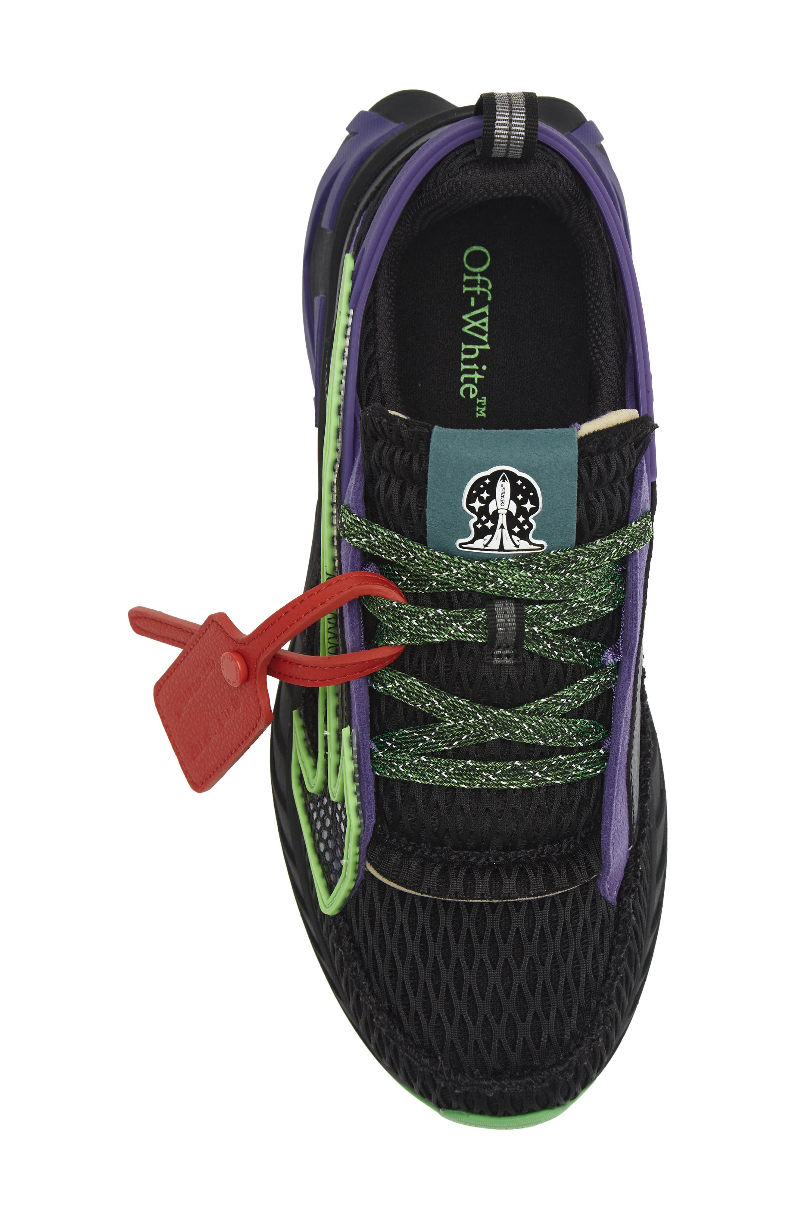 Space Memo Sneaker, Alternate, color, BLACK/ PURPLE