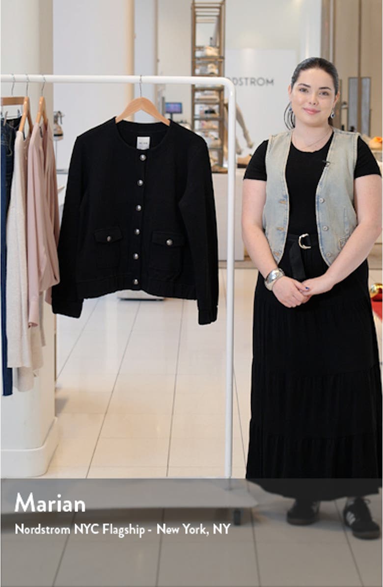 Knit Cotton Utility Jacket, sales video thumbnail